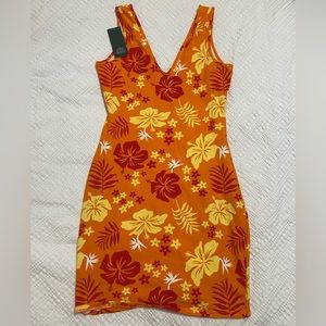 Tropical Body-Con Target Dress- Tags Still On!!